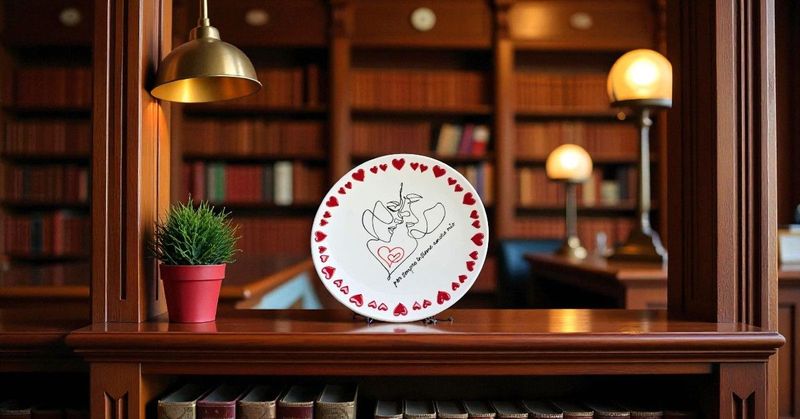Piatto Decorativo in Ceramica Artigianale, Personalizzato con Dedica 'Per Sempre Insieme Amore Mio' Piatto Decorativo in Ceramica Artigianale, Personalizzato con Dedica 'Per Sempre Insieme Amore Mio'