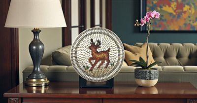 PEZZO UNICO - PIATTO MOSAICO ARTISTICO - CERVO NOBILE PEZZO UNICO - PIATTO MOSAICO ARTISTICO - CERVO NOBILE