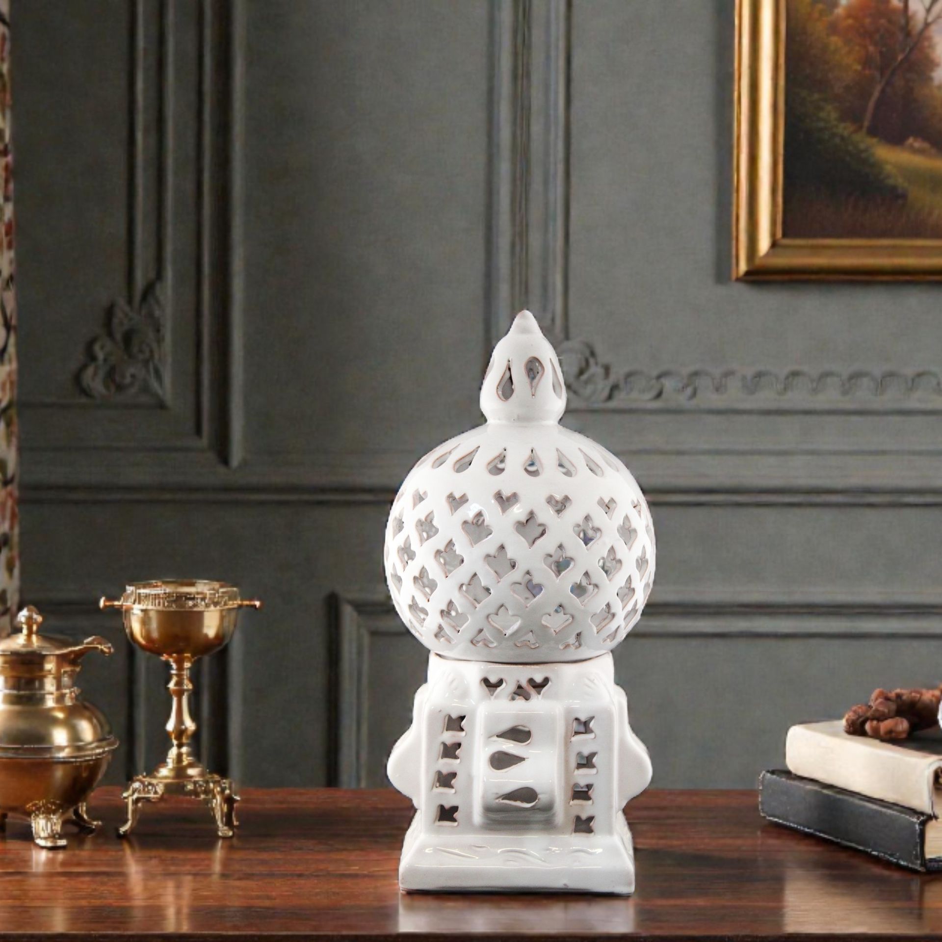 LANTERNA CAGÈ ASOUX BIANCA