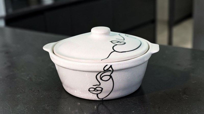 Zuppiera in Ceramica con Coperchio Ø 25cm | "Face Art"