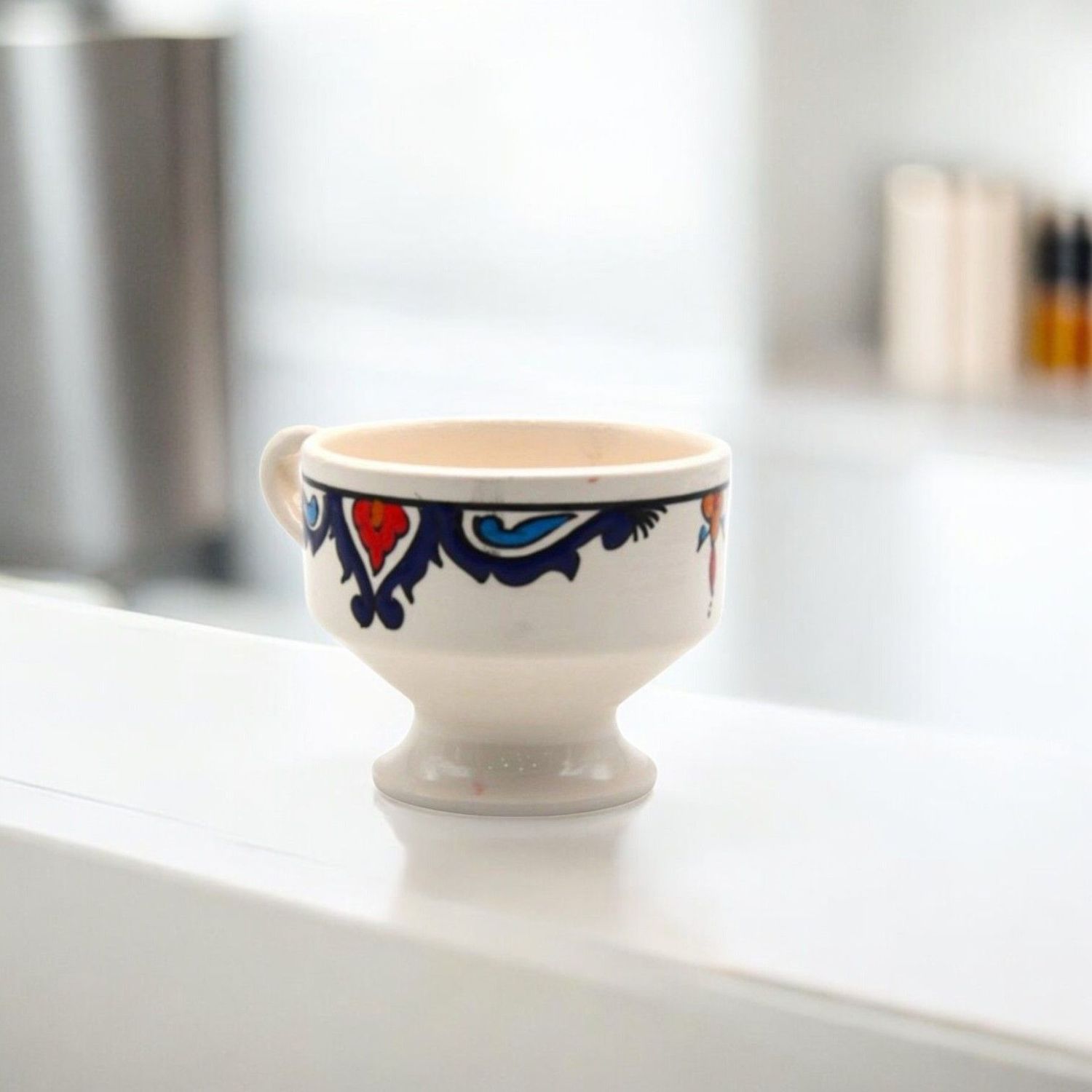 Tazza Halleb Etnica Artigianale in Ceramica Tazza Halleb Etnica Artigianale in Ceramica "Lara" – Modello Piccolo (6x8 cm)