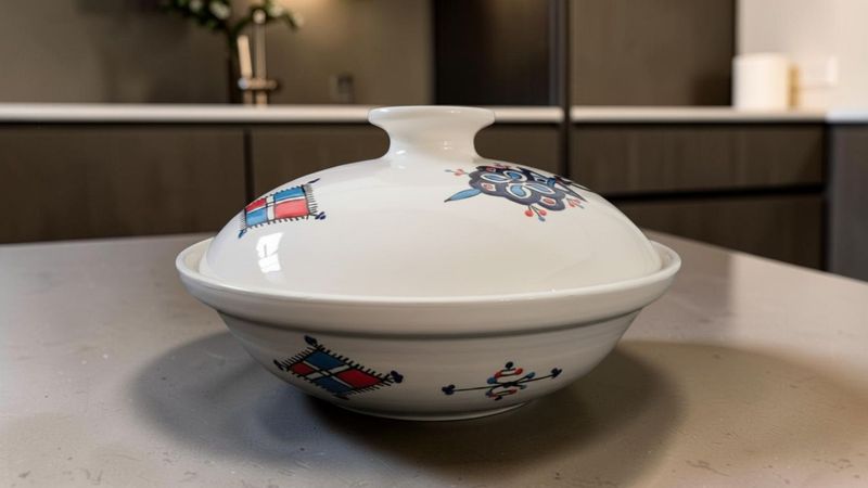 Zuppiera in Ceramica con Coperchio Ø 30 cm | Modello "Khalela"
