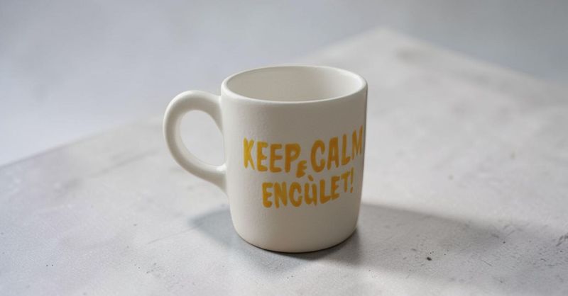 Tazza Mug Artigianale in Ceramica | Collezione "Keep Calm"