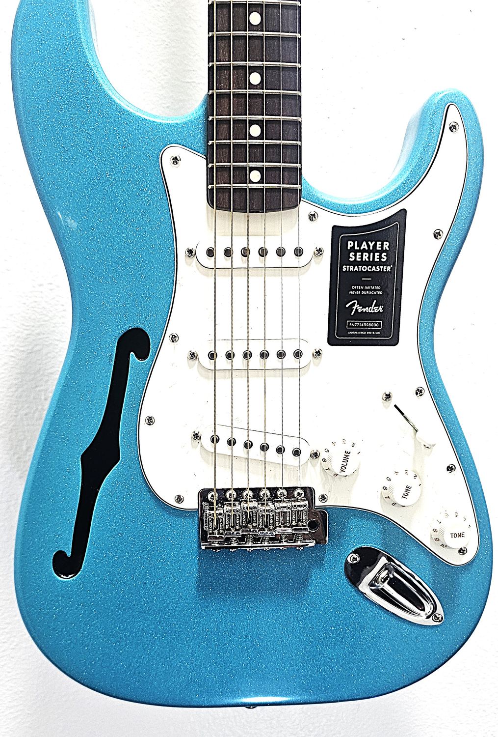SAGE &quot;SEMI HOLLOW&quot; STRAT STYLE ELECTRIC GUITAR
