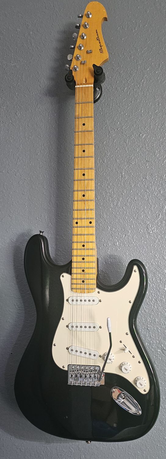 Spectrum STRAT TYPE Electric Guitar Black