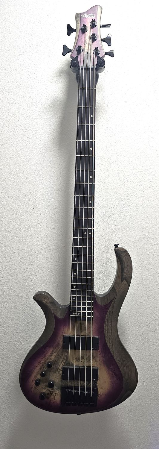 Schecter Riot-5 left-handed electric bass 2020 Model