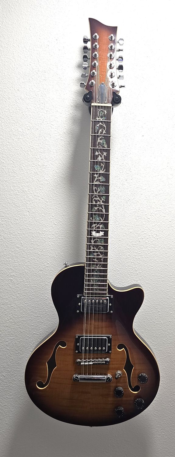 Grote 12 Strings Maple Semi Hollow Jazz Electric Guitar