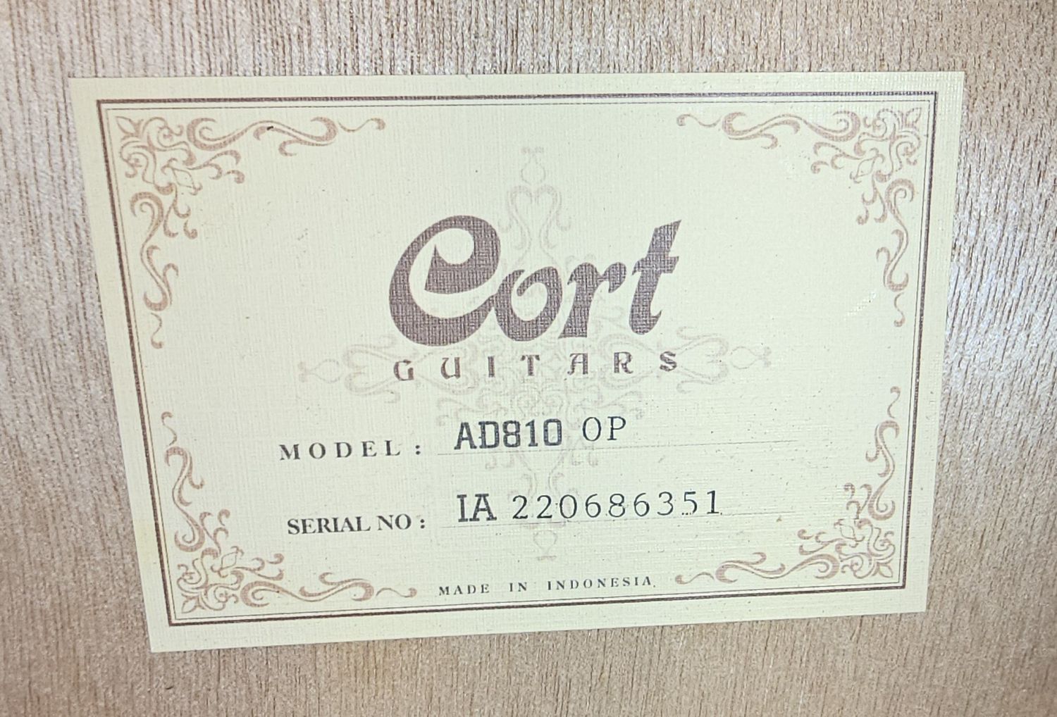 Cort Standard AD810 Dreadnought Acoustic Guitar