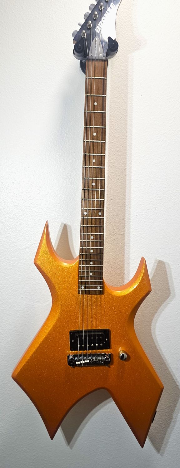 ​The B.C. Rich Warlock CUSTOM candy tangerine pearl coat paint!