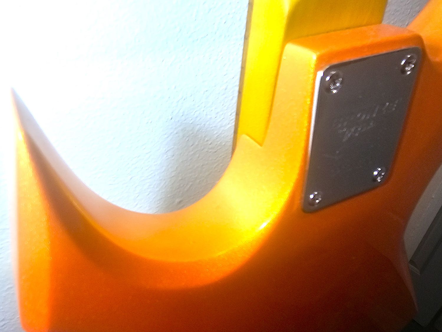 ​The B.C. Rich Warlock CUSTOM candy tangerine pearl coat paint!