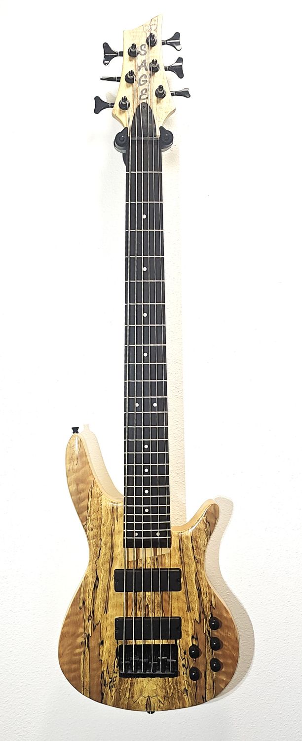 NEW SAGE  Double Cut 6-String Bass