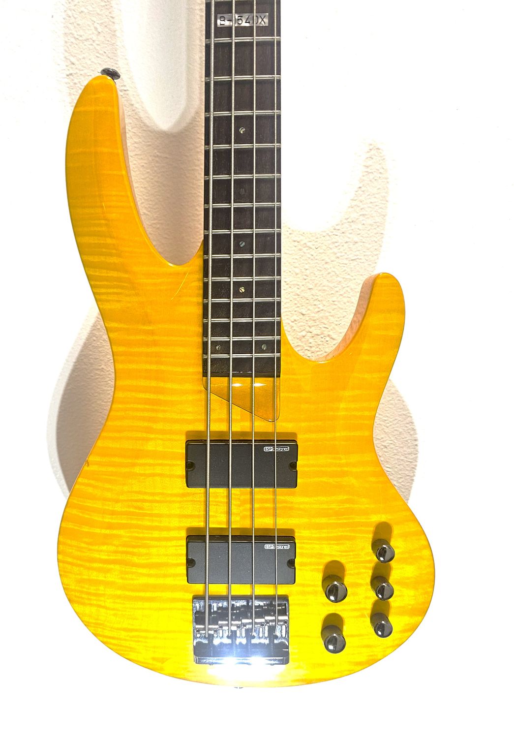 ESP LTD B-154 DX Electric Bass Guitar - Honey Natural 2016 Model