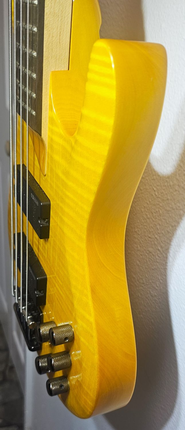ESP LTD B-154 DX Electric Bass Guitar - Honey Natural 2016 Model