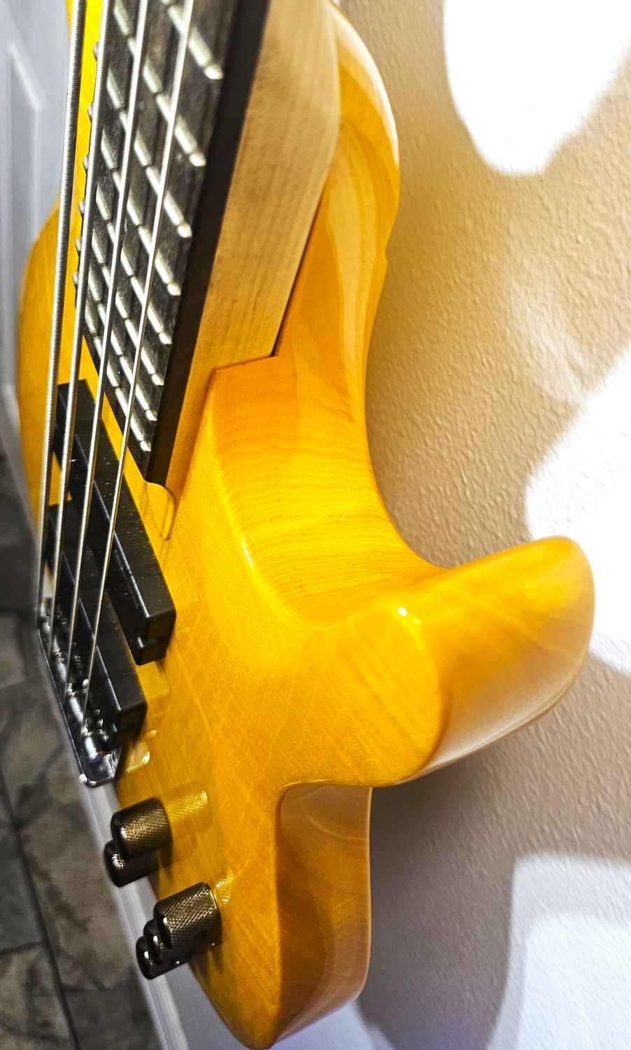 ESP LTD B-154 DX Electric Bass Guitar - Honey Natural 2016 Model