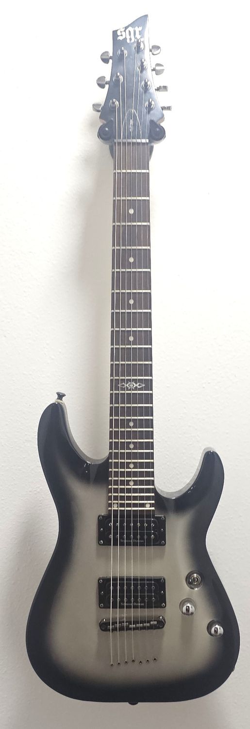 Schecter Guitar Research C-7 SGR Silverburst Solid Body Electric Guitar
