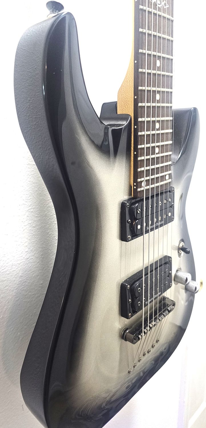Schecter Guitar Research C-7 SGR Silverburst Solid Body Electric Guitar