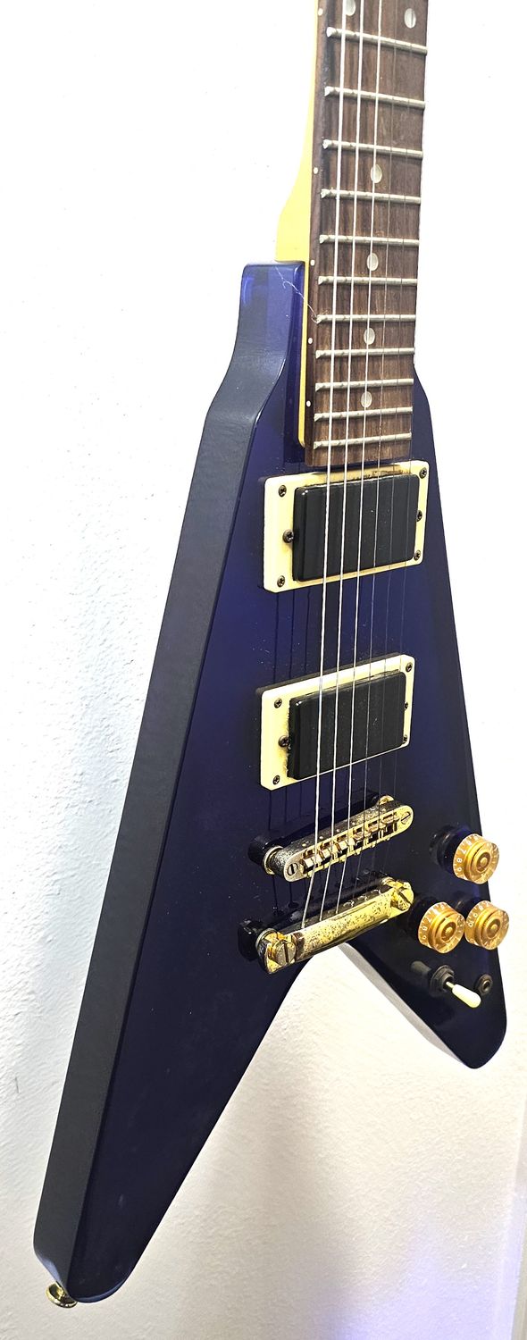 Grand Flying V blue acrylic