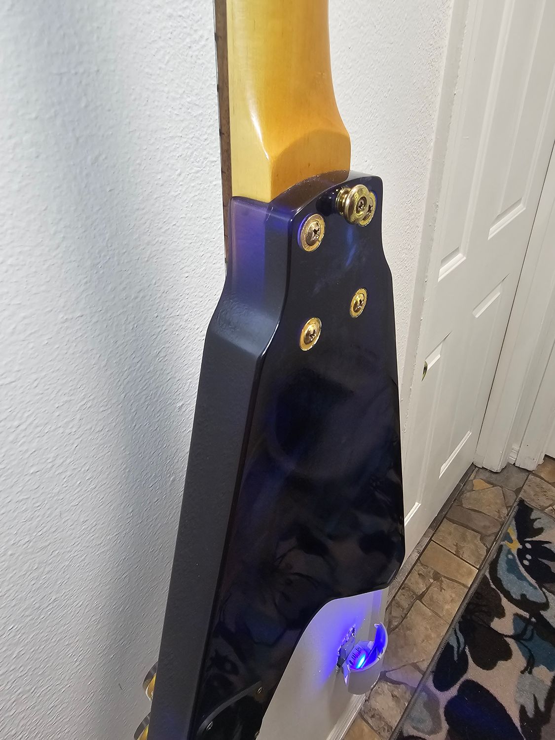 Grand Flying V blue acrylic