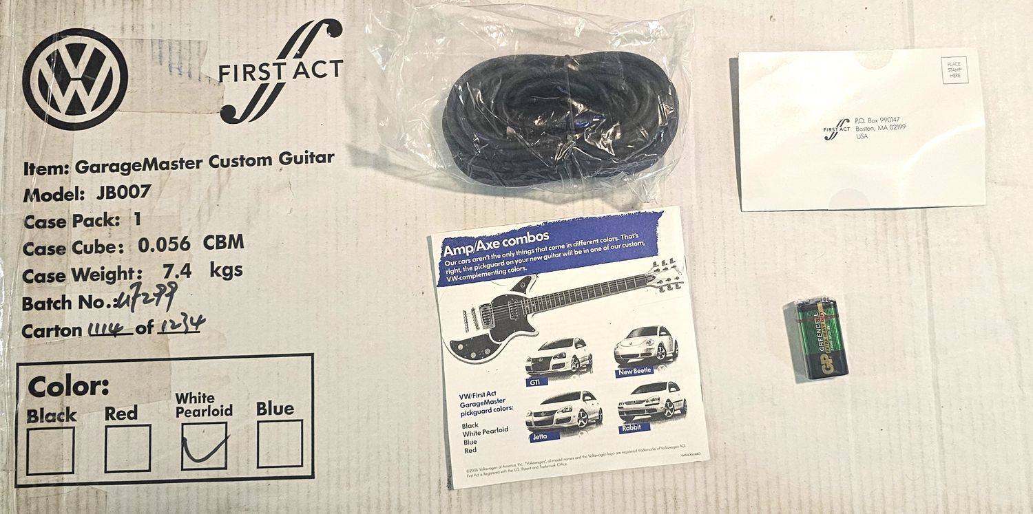 First Act Garage Master Limited Edition Volkswagen Electric Guitar NEW!