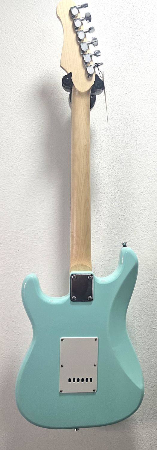 NEW Ashthorpe 39-Inch Electric Guitar (Mint Green-White),
