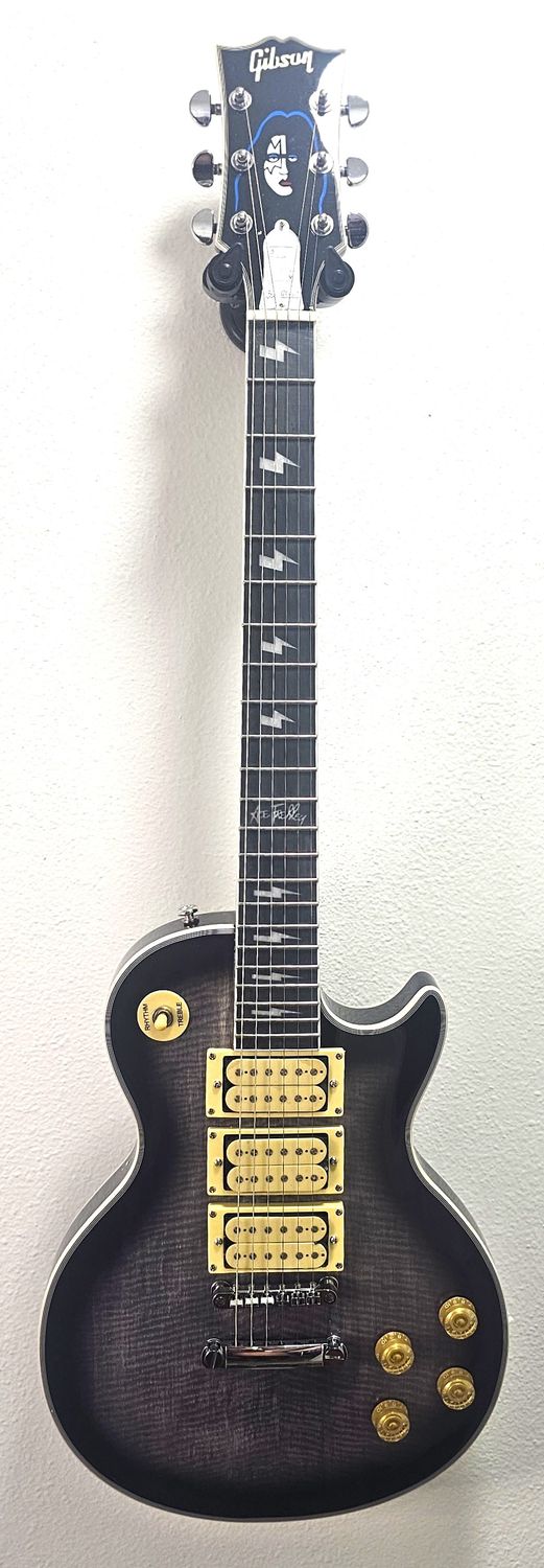 NEW Ace Frehley Signature Les Paul Electric Guitar Transparent Blackburst 3H pickup