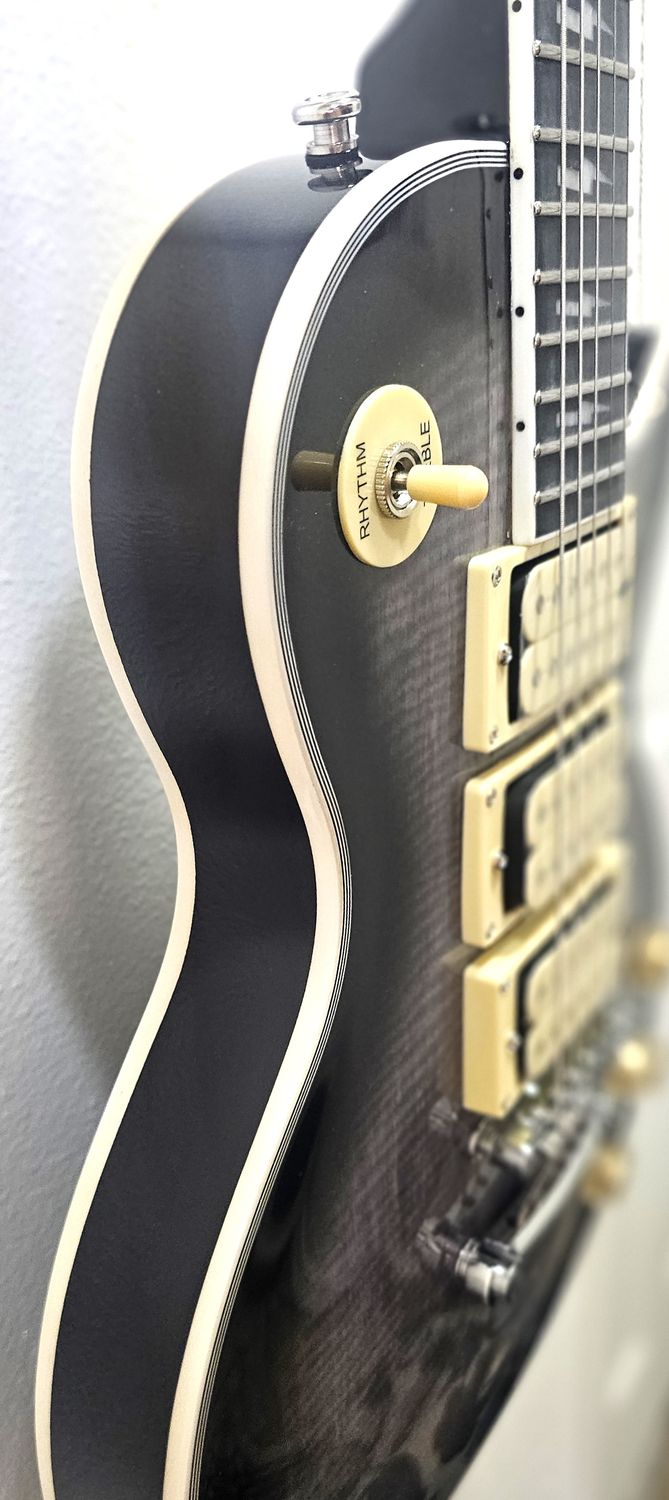 NEW Ace Frehley Signature Les Paul Electric Guitar Transparent Blackburst 3H pickup