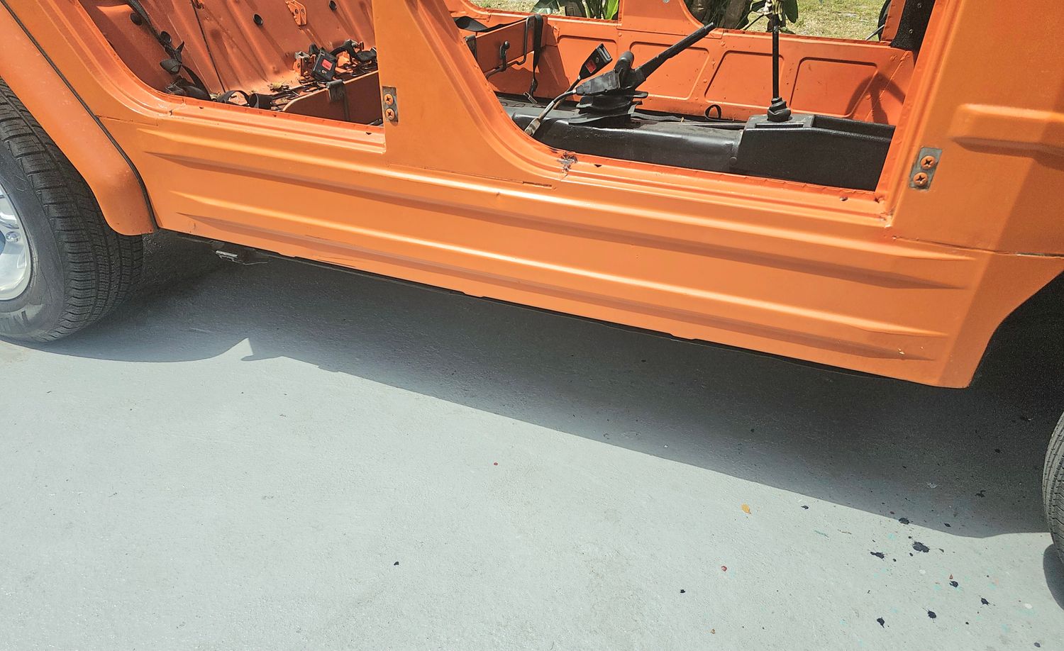 VW THING BEFORE PAINT