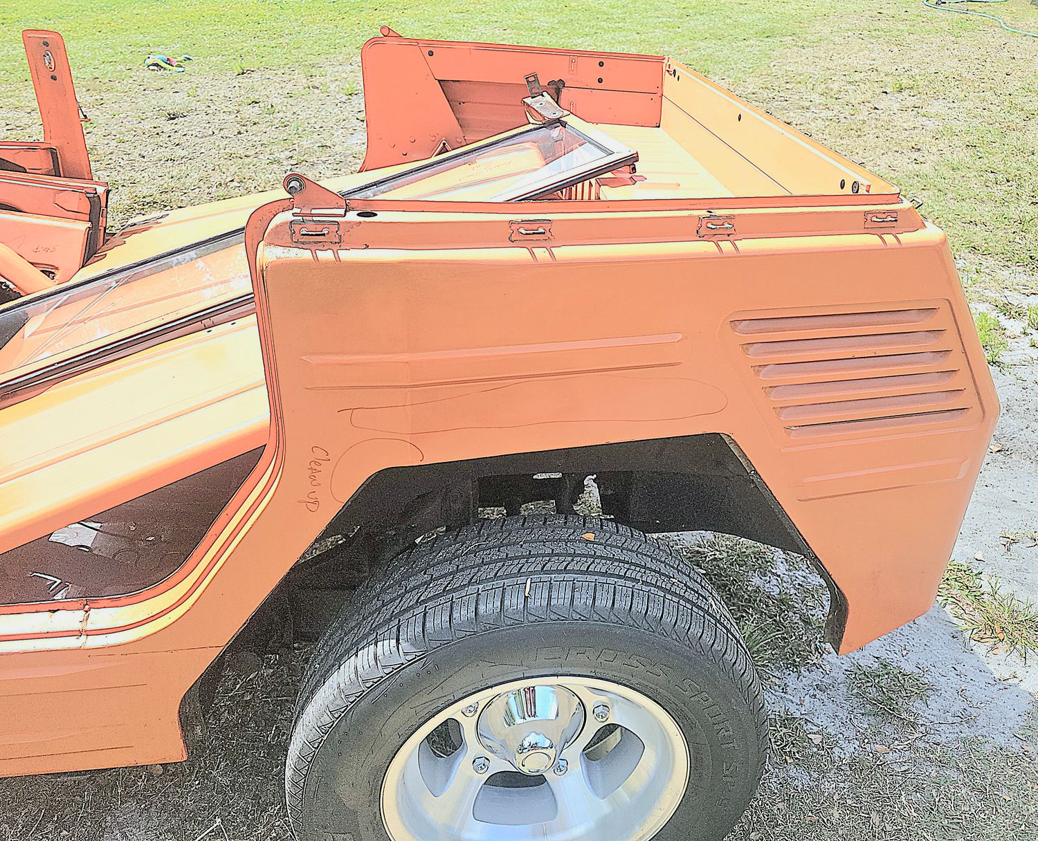 VW THING BEFORE PAINT