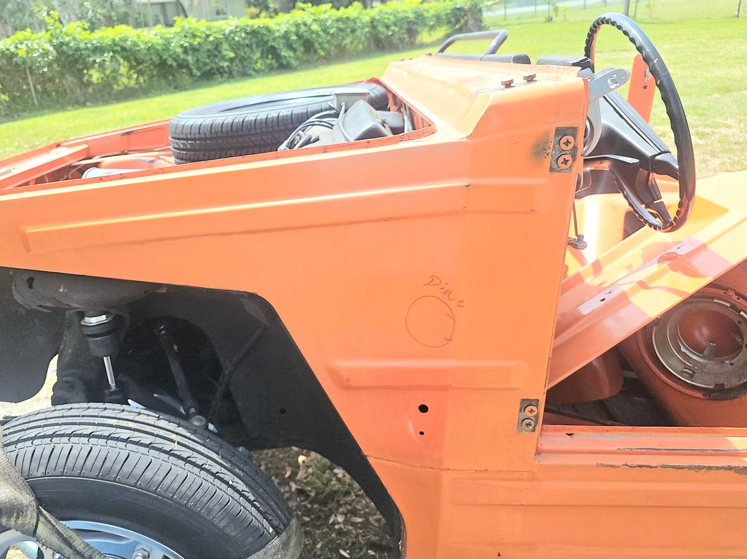 VW THING BEFORE PAINT