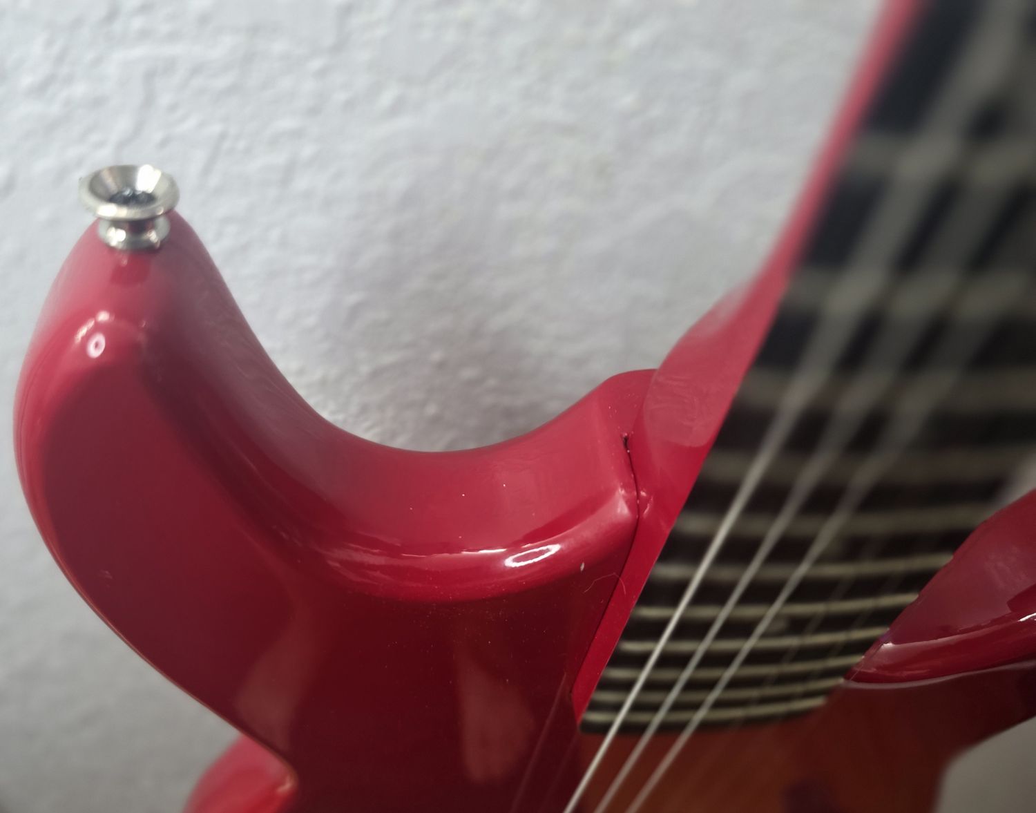 Synsonics 7010S 1980s Red Travel Guitar