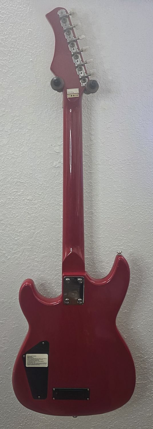 Synsonics 7010S 1980s Red Travel Guitar