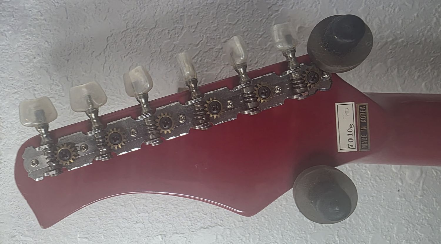 Synsonics 7010S 1980s Red Travel Guitar