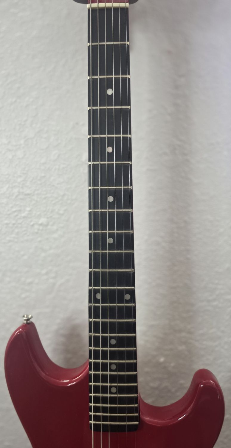 Synsonics 7010S 1980s Red Travel Guitar