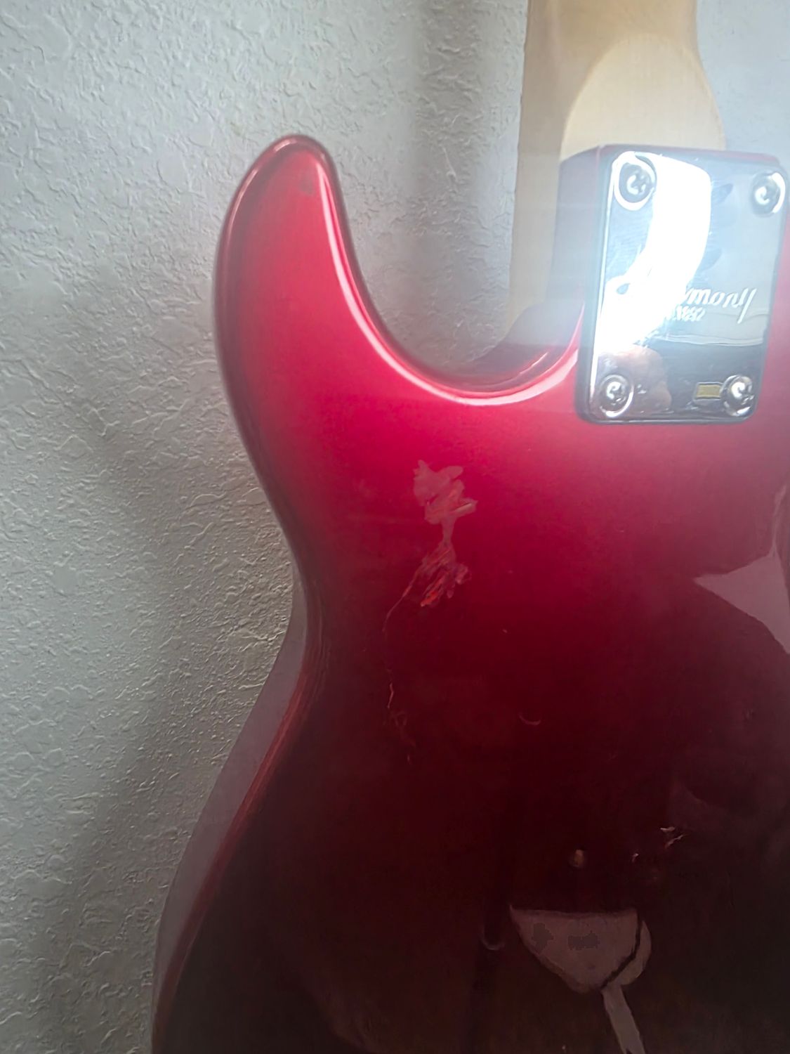 Harmony H80 Vintage 1990's Mini Strat Style Electric Guitar - Candy Apple Red