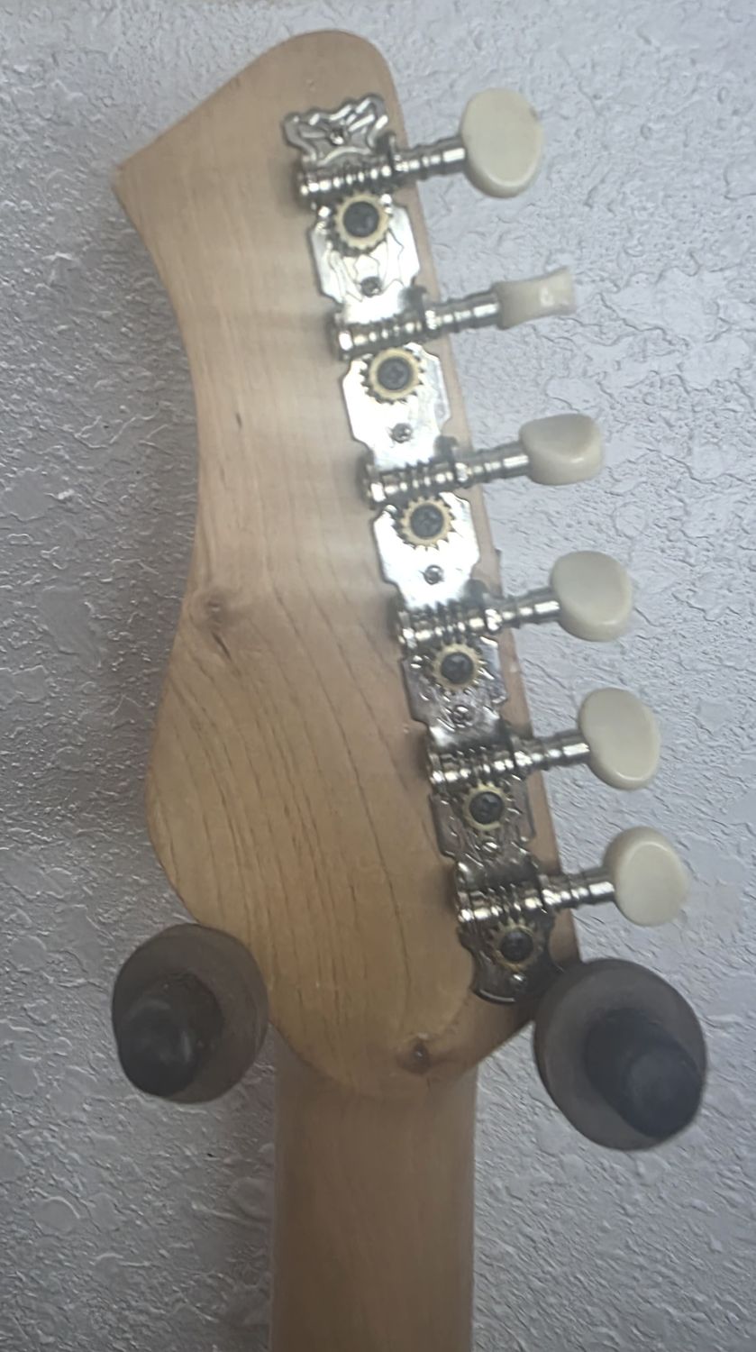 Harmony H80 Vintage 1990's Mini Strat Style Electric Guitar - Candy Apple Red