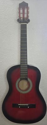 Red / Black Acoustic Guitar