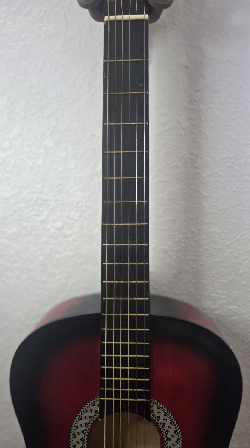 Red / Black Acoustic Guitar