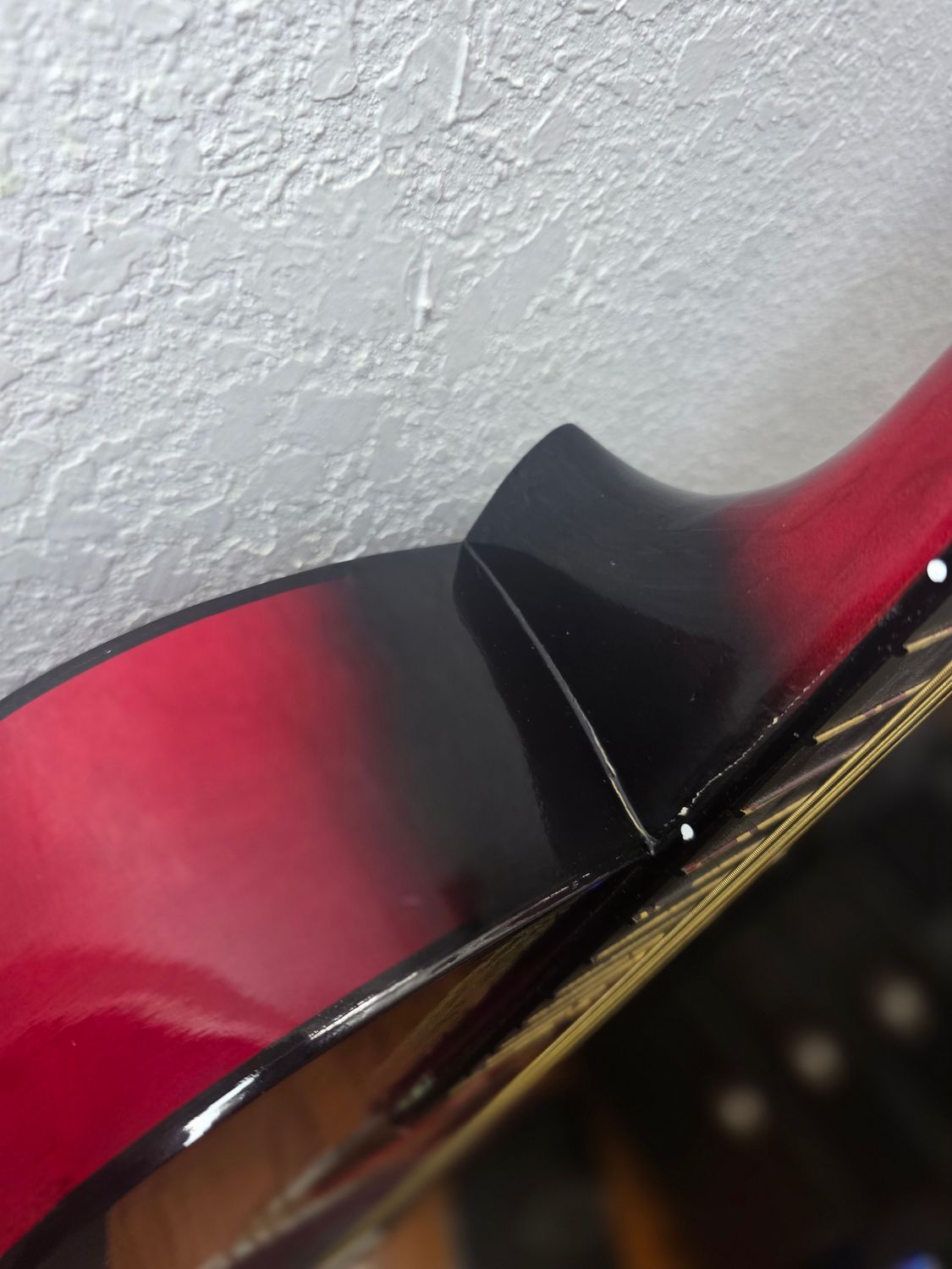 Red / Black Acoustic Guitar