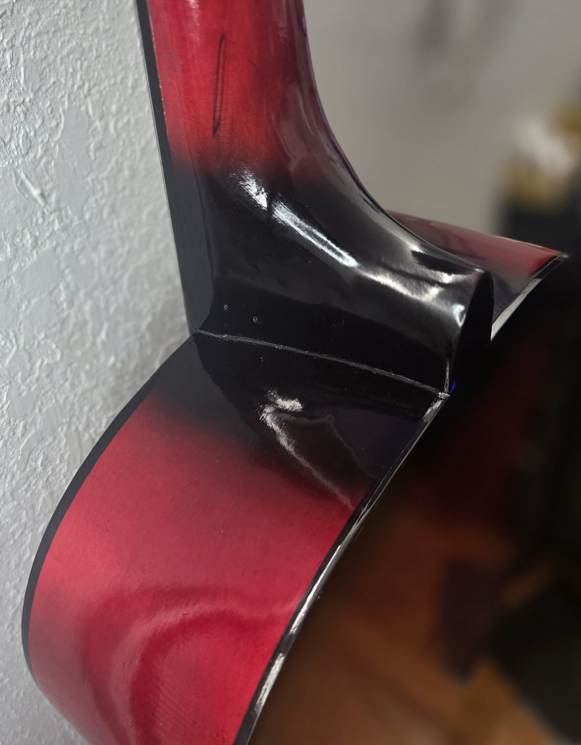 Red / Black Acoustic Guitar