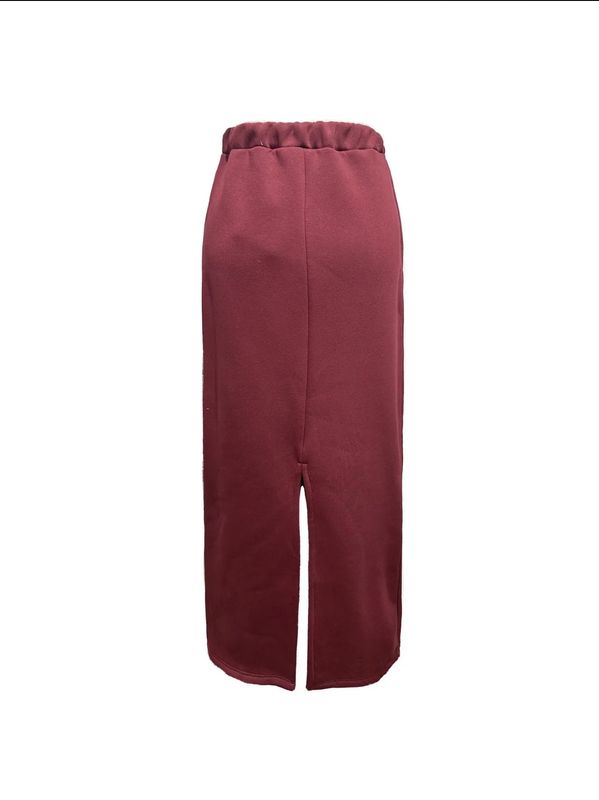 Sweater Skirt-Bordeaux