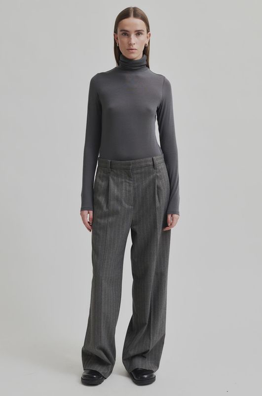 Trousers Hollanda-Dark Grey Melange