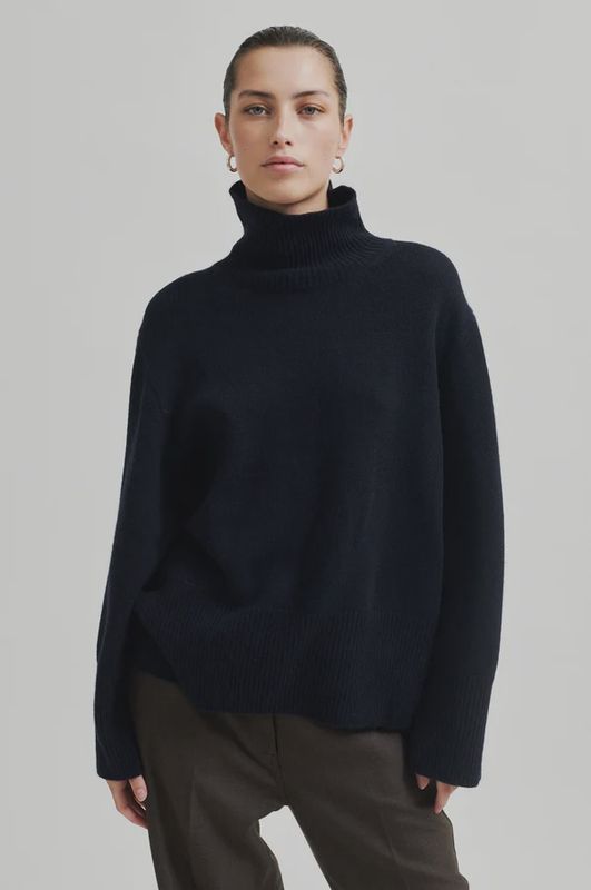Alpha Knit T-Neck -Night Sky