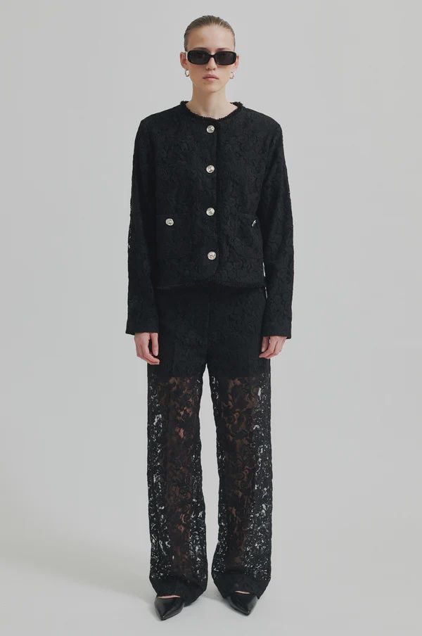 Border Trousers - Black