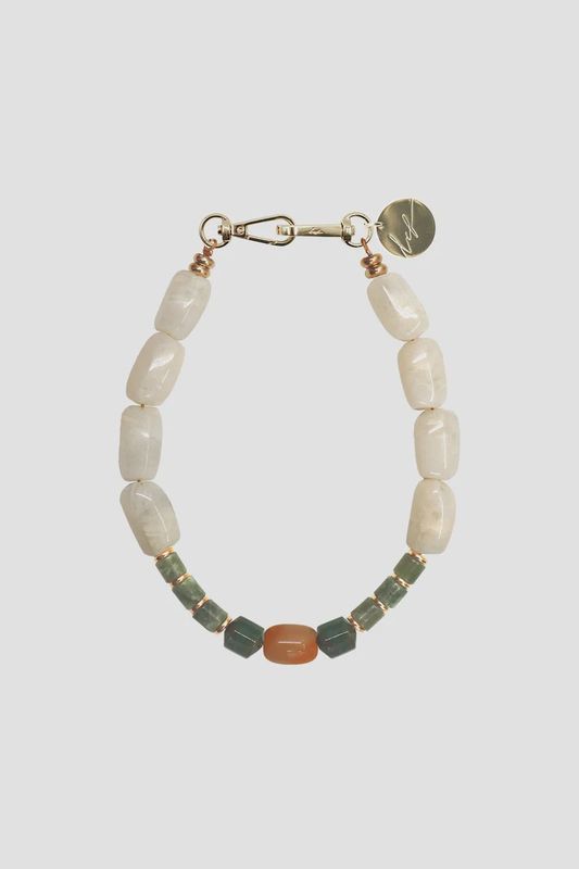Ketting  Dolly -  Wit Groen 40cm