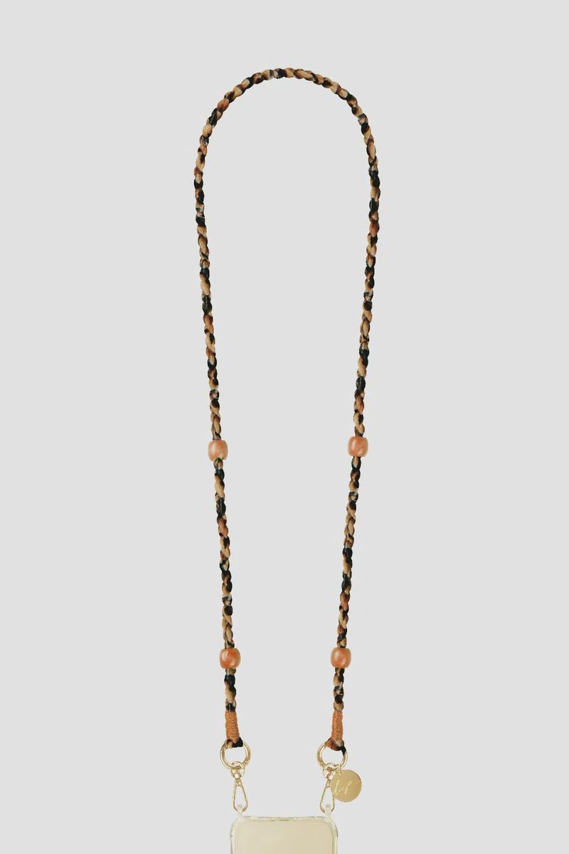 Telefoonkoord Leo -   marron 120cm