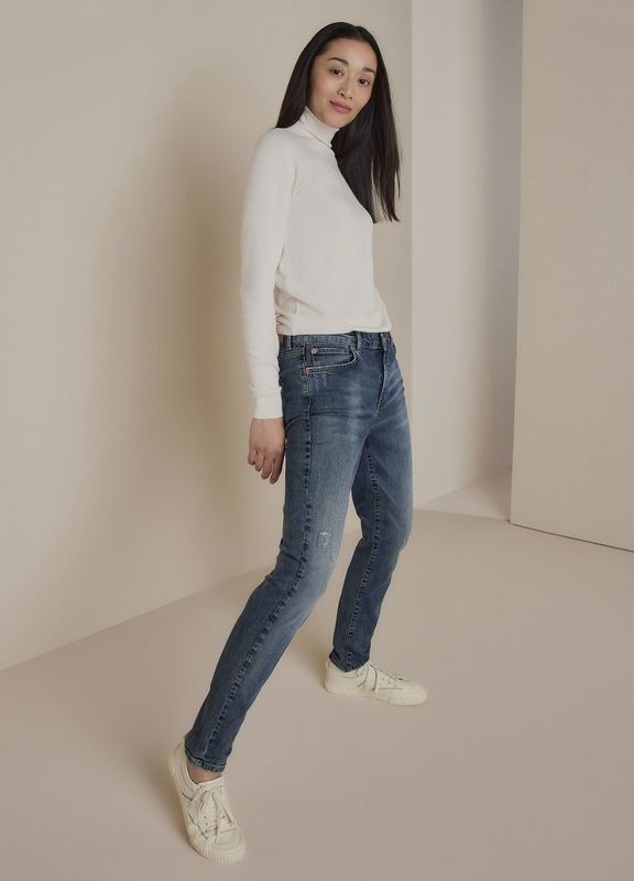 Pull Met Rolkraag -  Ivory