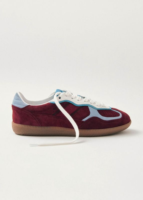 Rife Burgundy Leather Sneakers