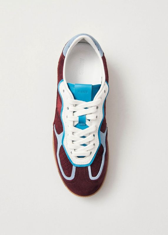 Rife Burgundy Leather Sneakers