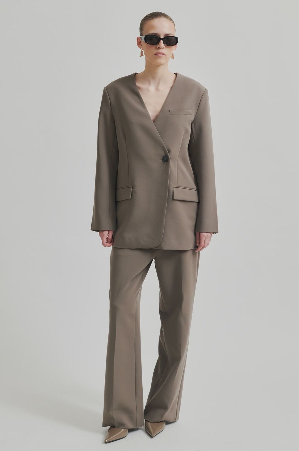 Evie Classic Trousers - Morel