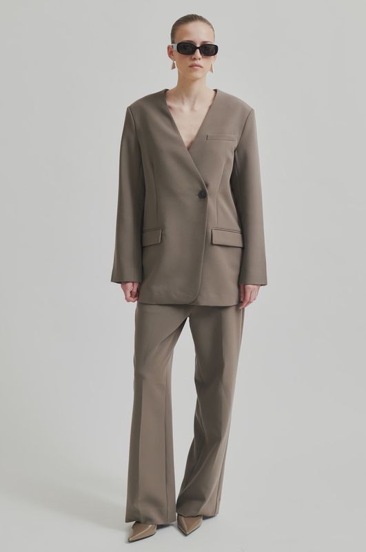 Evie Classic Trousers - Morel
